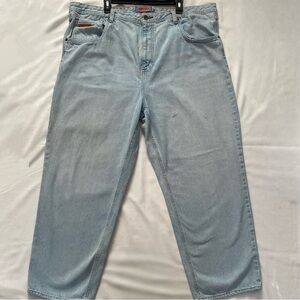 Empyre mens size 44 skate board light wash jeans size 44 Loose fit
